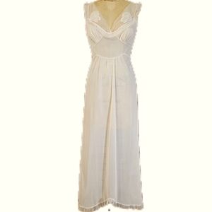 Vintage Mojud Pink Sheer Nightgown Dress